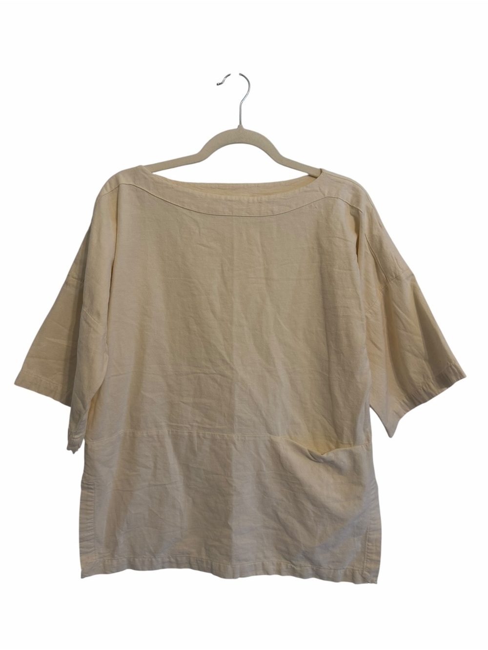 Black Crane Boatneck Top Size XS